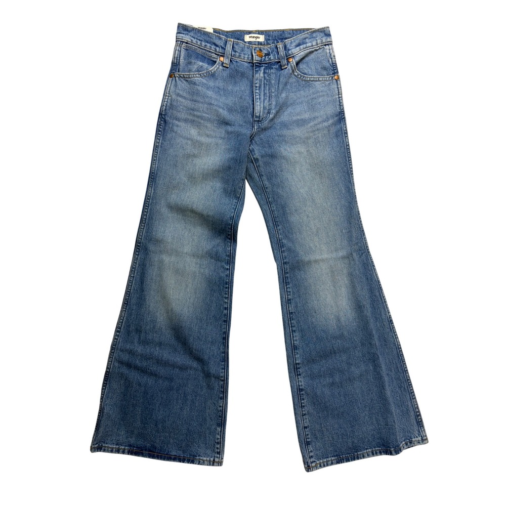 Wrangler Women's Blue Wide Leg Flare Jeans